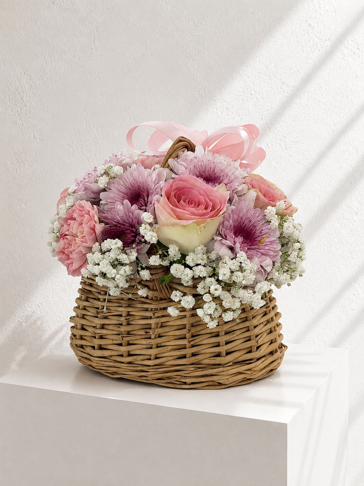 Kinza Basket Collection - Pink Whisper