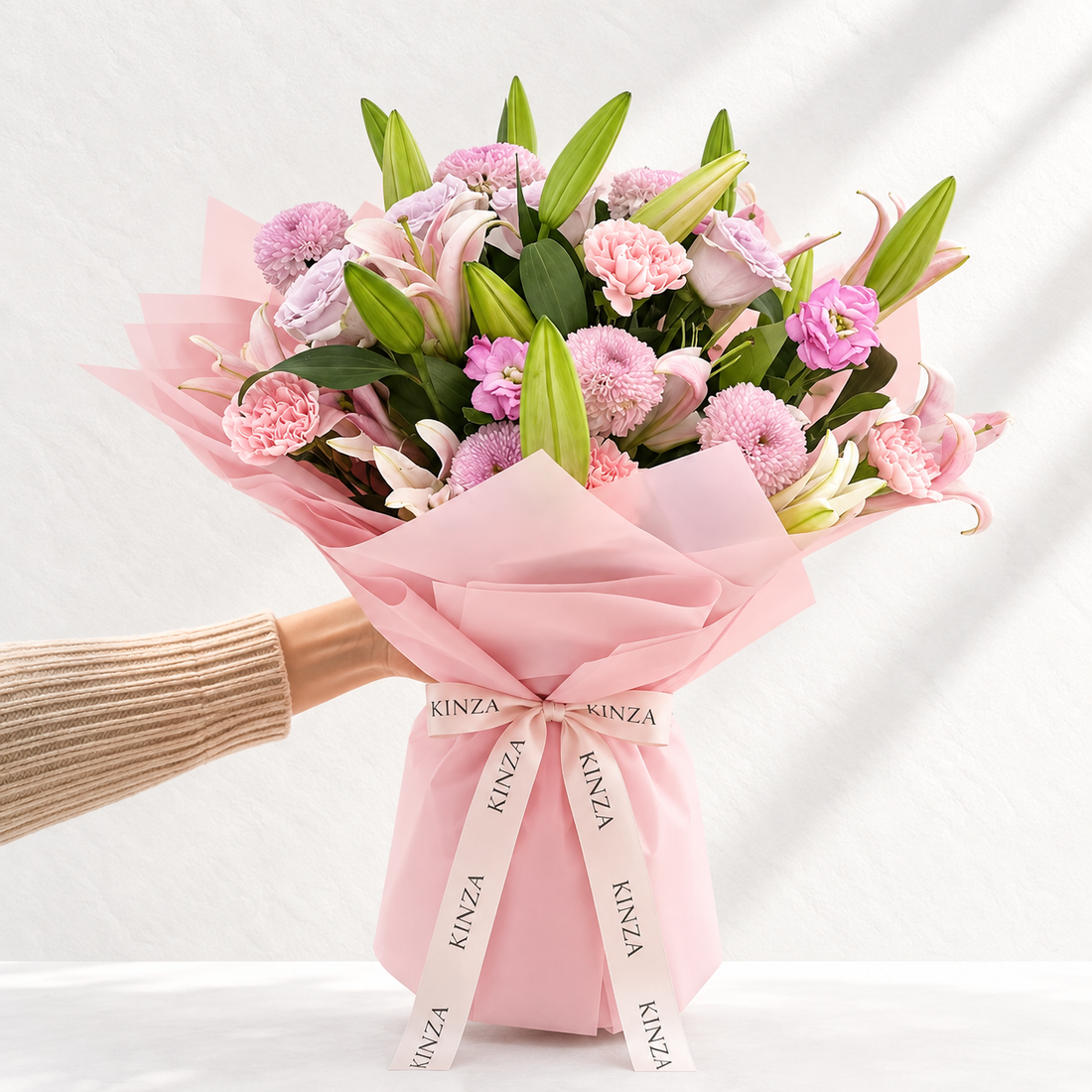 Kinza Signature Bouquet - Pink Petal Reverie
